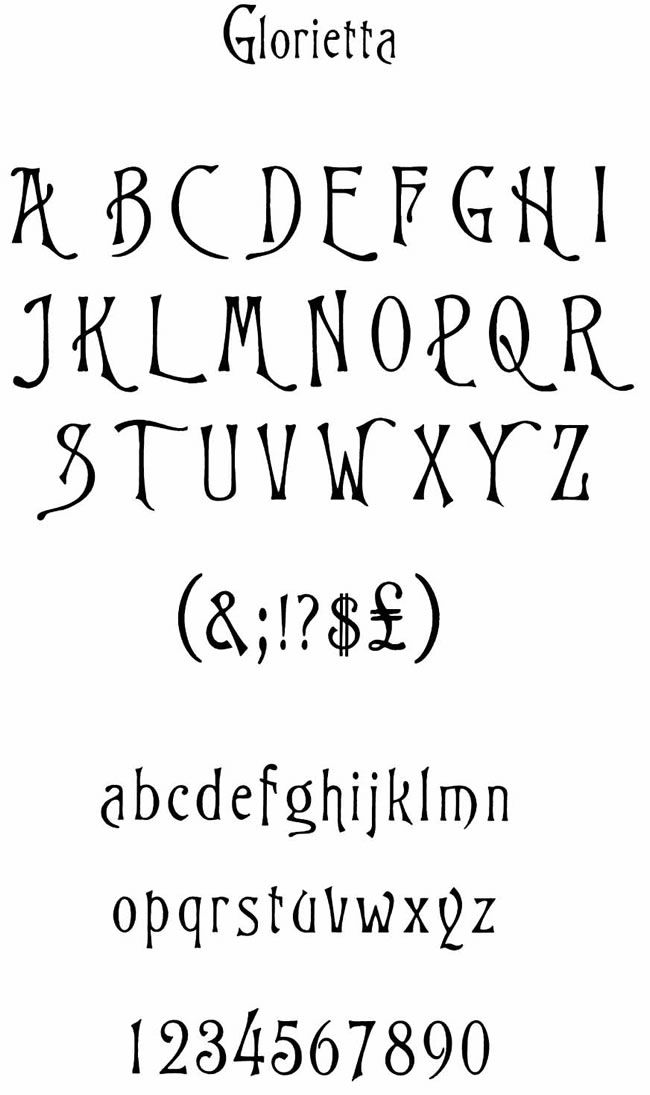 victorian cursive font